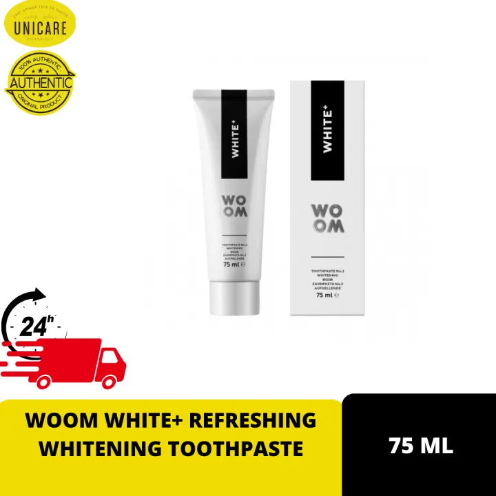 WOOM WHITE+ REFRESHING WHITENING TOOTHPASTE | Lazada