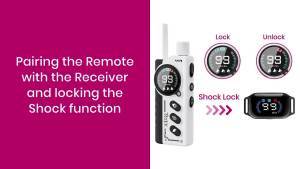 3300FT Waterproof Dog Training Collar with Remote Lockable Shock Beep Vibration & Slide Safety Lock Rechargeable Electric Collar