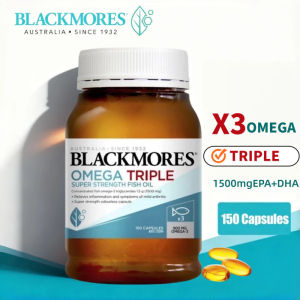BLACKMORES น้ำมันปลาโอเมก้า-3 แรงสามเท่า 150 แคปซูล - ฮาลาล