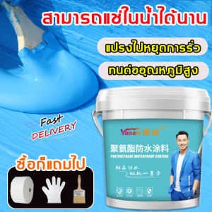 PREMIUM สีกันซึม โพลียูรีเทนกันซึม 1kg แก้ปัญหาน้ำรั่วซึมทุกชนิด กาวกันน้ำรั่วซึม แห้งเร็ว.