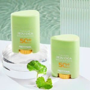 Kem Chống Nắng Rau Má Dạng Soap PrettySkin Sun Stick 18g - The Pure Jeju Cica Sebum