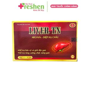 Viên uống Liver TN Arginin - Diệp hạ châu Hỗ trợ bảo vệ giải độc tăng cường chức năng gan - Hộp 30 viên