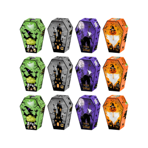 12 cái Halloween tombstone Hộp Quà Tặng 250gsm kỳ nghỉ Giấy hộp chiêu đãi Cookie kẹo container cho kỳ nghỉ bao bì
