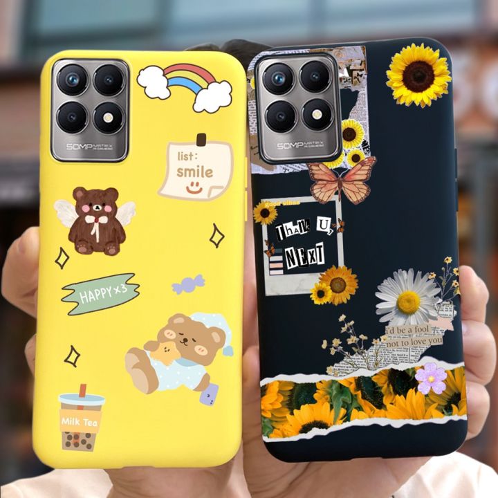 For Realme Narzo 50 Case RMX3286 Cute Cartoon Back Cover