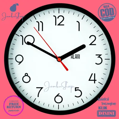 Jam Dinding Quartz Minimalis Minimalis Hitam Putih AL1241-1668 Dekorasi Dinding Minimalis Besar