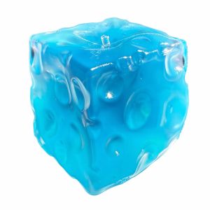 YONIT Coconut Oil Cheese Squishy Toy Square Super Soft Cheese Cube Ball Plastic Ball 7.5cm Sensory Fidget Ball Desk Toy