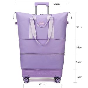 Tas Perjalanan / Tas Ransel Perjalanan / Tas Multifungsi / Tas Koper Besar Kapasitas Lipat Tahan Air dengan Alas