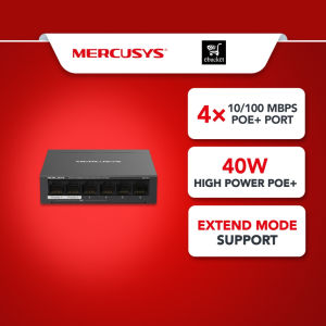 Mercusys MS106LP 6-Port 10/100Mbps Desktop with 4-Port PoE+  Switch (Powered by TP-Link)
