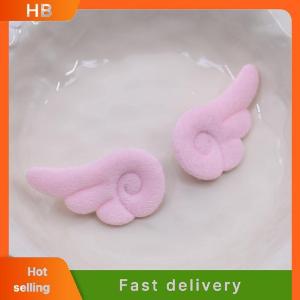 HB 1 Pair Small Angel Wings Brooch Japanese Style Sweet Clothes Decor Y2K Plush Bag Hat Accessories