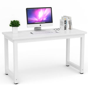 【100% Original+36Hours Shipping】80/120/140*74*60CM Office Computer Table For Desktop Thickened Durable Solid Wood Waterproof Study Table For Student Adult Home Office Desk For Room