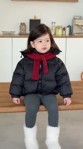 Baby Winter Warm Cotton Coat 2025 Thickened childrens hooded cotton coat Korean style childrens clothing girls winter wear
