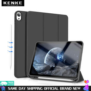 KenKe iPad Smart Case iPad Air 5th Generation Case iPad Air 4th Gen Case iPad 2019 Air 3 with Pencil Holder Smart Stand Soft TPU Back Shell Cover Support Touch ID Protective Case for iPad Air 10.9 inch 2022 2020 Pen Slot On The Left (Sky Blue) New