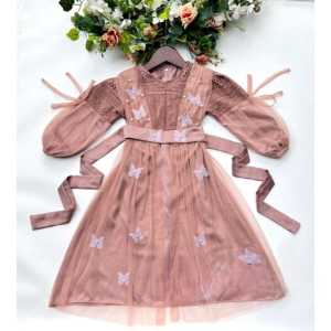 COD / Brukat Gamis Anak Kupu-kupu