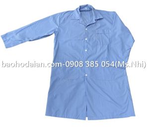 Áo blouse/ áo bác sĩ thân dài tay dài