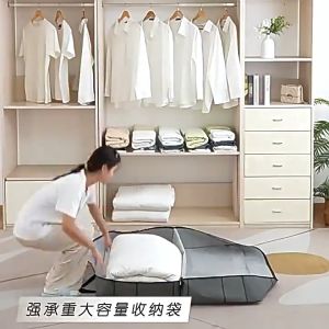 BHQ Extra Large Clothes Storage Bag Portable Non-Woven Moving Luggage Bag Quilt Bag Travel Organizer Bag