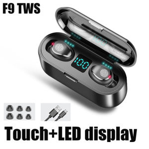 💥 Local Stock💥MVMO® F9 Tws 5.0 Wireless Headphones Bass Stereo In-Ear Bluetooth Headphones Earbuds Headphones With Mic Charging Case