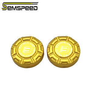 SEMSPEED 1 Pair Motorcycle Front Fork Clamp Cap Top Triple Upper Steering Screws Cover For CFMOTO 450SR 2021-2024