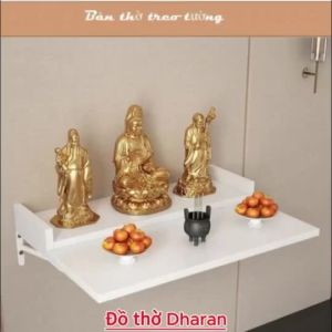 [FURNI HOME] Bàn thờ treo tường thờ gia tiên cúng phật thờ thần tài ông địa gỗ MDF tặng kèm phụ kiện treo MS01-1