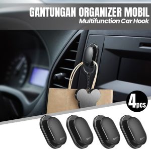 Gantungan Serba Guna Organizer Mobil dan Tempel Dinding Multifungsi 4 Pcs