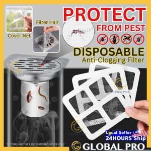 [1PC] Disposable Mesh Net Sink Strainer Mosquito Net Sink Filter Penutup Saluran Air 地漏贴 Hair Filter Toilet Drain Cover