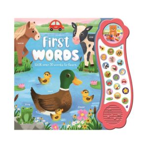 First Words Mega Sound Book For Kids With 18 Buttons