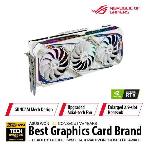 Powered By ASUS Gundam Bundle Set - ASUS ROG STRIX RTX 3080 Gundam
