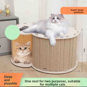 Felt Cat House Multi-layer Integrated Tree Cave Tunnel Multi-cat Family Cat House