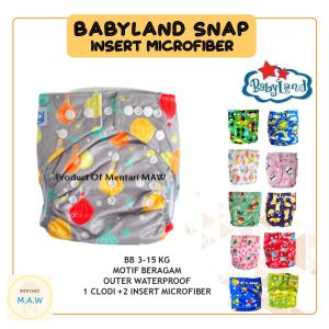 ORIGINAL [Best Seller] Clodi Babyland Snap Microfiber Cover Saja