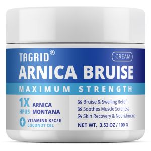 TAGRID Arnica Bruise Cream: Extra Strength Formula Suitable for Seniors Sensitive Thin Skin - with Vitamin K for Fast Relief of Bruising Swelling Joint & Muscle Soreness (3.53OZ)