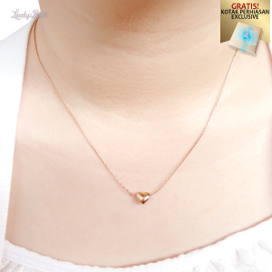 Kalung Titanium Wanita Kekinian Korea V3v3 Lope Adjustable BONUS kOTAK - Lovelybutik