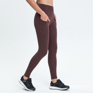 Nepoagym LOVELIFE Phụ nữ Quần Legging Tập Yoga Chiều dài đầy đủ với túi bên hông Thắt lưng cao y tế mềm Quần Tập Yoga 28 inch Inseas2026