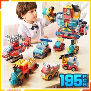Đồ Chơi Lắp Ráp Duplo Robot Biến Hình 195 Chi Tiết - Đồ Chơi Trẻ Em Thông Minh Phát Triển Tư Duy Sáng Tạo