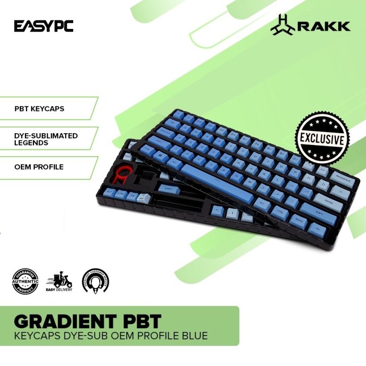 custom keycaps keycaps EasyPC RAKK GRADIENT PBT Keycaps Dye-Sub OEM ...