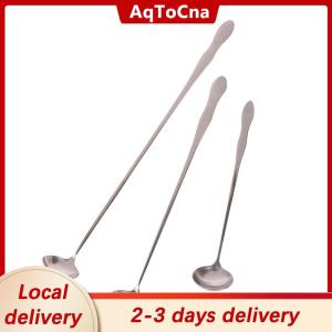[COD] AqToCna Ship within 24 hours 1Pc Stainless Steel Long Handle Stir Spoon Creative Ice Cream Dessert Scoop Cocktail Coffee Tea Mixing Spoon Flatware
