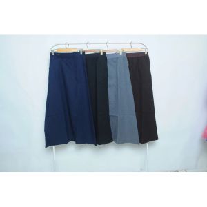 Rok Kerja Panjang Hitam Span Biron Kipas Bahan Formal Kantor 01