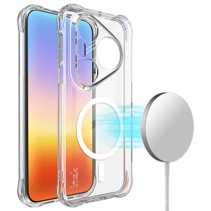 Magnetic Case For Huawei Pura 90 90s Pro Max Transparent Airbag Bumper TPU CA0003