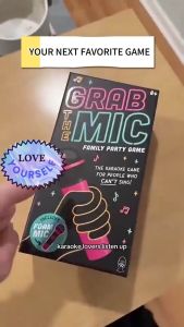 Quivlox Family Karaoke Game Grab The Mic Party Lucky Egg Musical Toys For Friends Kids Adults Gift