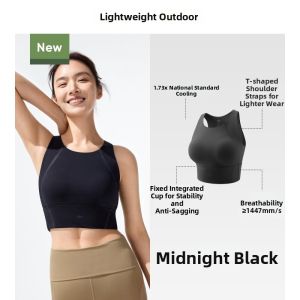 FCBeneunder High Intensity Sports Vest Womens Fitness Running Yoga Top With Chest Pad Shock Resistant Running Innerwear Fixed Strap