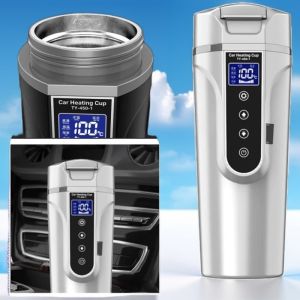 Nước Sôi Mọi Lúc Mọi Nơi: Bộ Ấm Cốc Nấu Nước Sôi Ô Tô 500ml 12V-24V Cảm Ứng Chỉnh Nhiệt Độ Loại Tốt