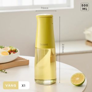 Bình đựng dầu ăn thông minh FEEKA nắp tự đóng mở chai đựng dầu ăn thủy tinh cao cấp sang trọng