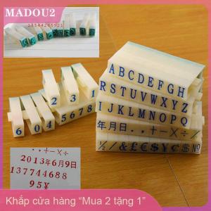 [COD] MADOU2 Con dấu chữ cái giấy Con dấu biểu tượng số kỹ thuật số in mực kết hợp chương