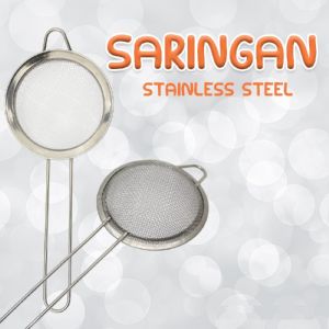 Serokan / Saringan Minyak / Teh / Kopi / Jeruk / Tepung /Santan Ekonomis Model Bulat Diameter 12 CM Stainless Steel Oil Filter Anti Karat