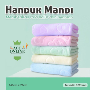 Handuk Mandi microfiber Pria Wanita Ukuran 70X140 CM Motif HANDUK DEWASA