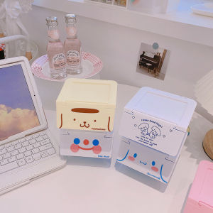 การ์ตูน Hello Kittys Pochaccos ฝาครอบฝุ่นกล่องเครื่องประดับ Kawaii Melodys Kuromis เดสก์ท็อปจัดระเบียบรายการกล่องเก็บ