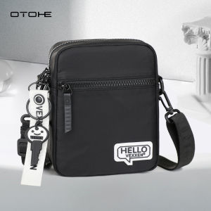 OTOHE Mens Shoulder Bag Fashion Messenger Bag Waterproof Oxford Cloth Bag Mini Cross Body Bag Large Capacity Travel Bag Business Bag Phone Bag Lightweight Casual Bag Leisure Sport Street Bag