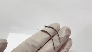 Stainless Steel Curved Piercing Guide Needle Accurate Piercings Tool Cone Insertion Needle Professional Beautician Tool