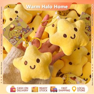 Cute Plush Star Doll Charm Stress Reliever Fun Toys Star Keychain Stuff Toys Fashion Gift