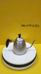 Ấm inox vòi ngỗng nội địa Nhật (1.2L) (mã 1179) Dùng được bếp từ_Hàng nội địa Nhật đã qua sử dụng