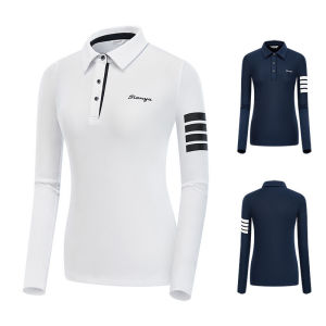 2022 Womens Golf Shirt Tennis Polo Spring Summer New Golf Clothing Women Long-Sleeved Shirt Quick-Drying Breathable Badminton Sports T-Shirt