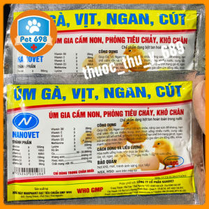 ÚM GÀ VỊT NGAN CÚT gói 50g - NANOVET tăng sức đề kháng bổ sung các vitamin PET-689